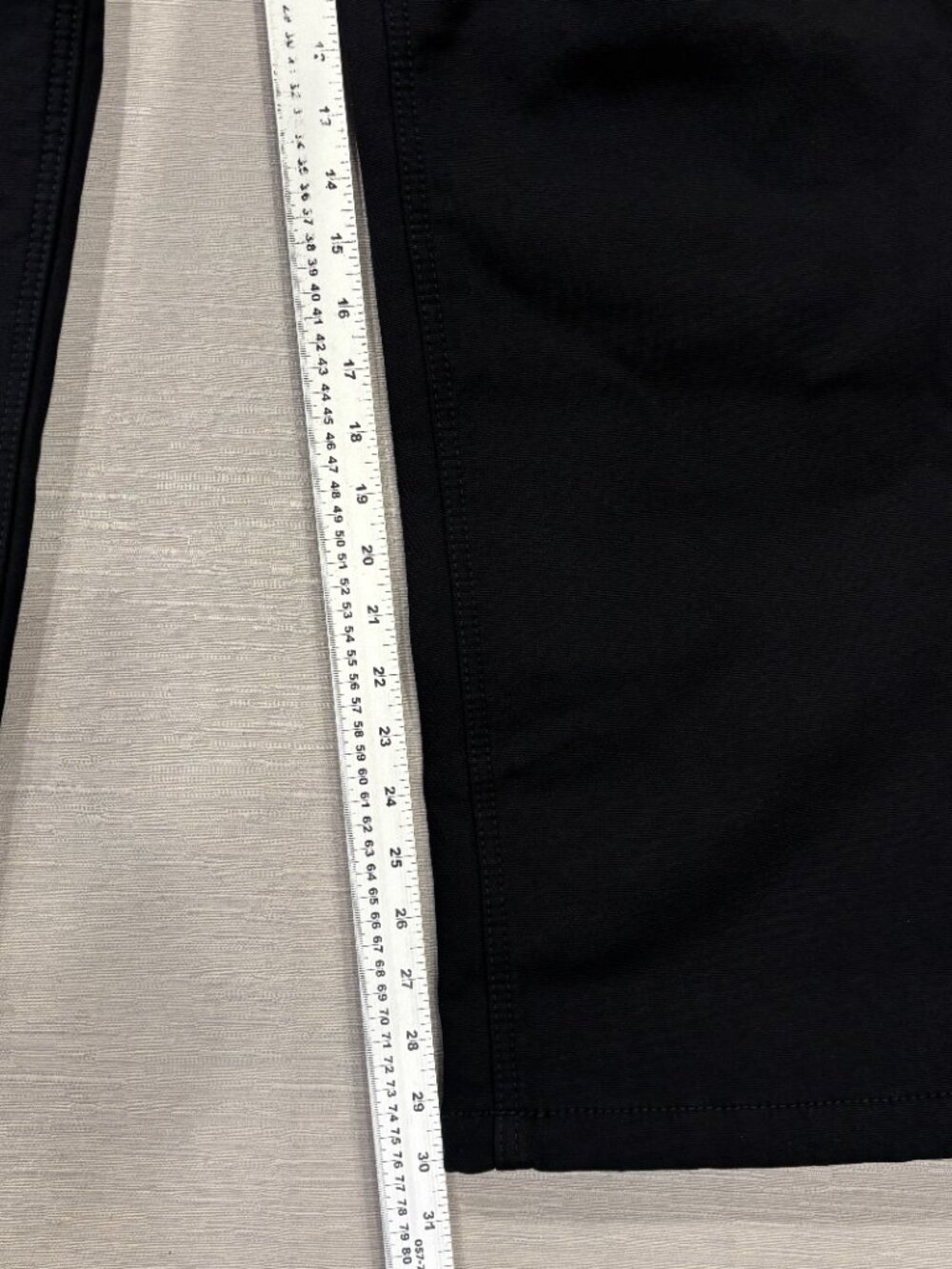 CAT Caterpillar Work Pants Mens 40 x 30 Black Canvas Fleece Lined Insulated - Picture 9 of 14